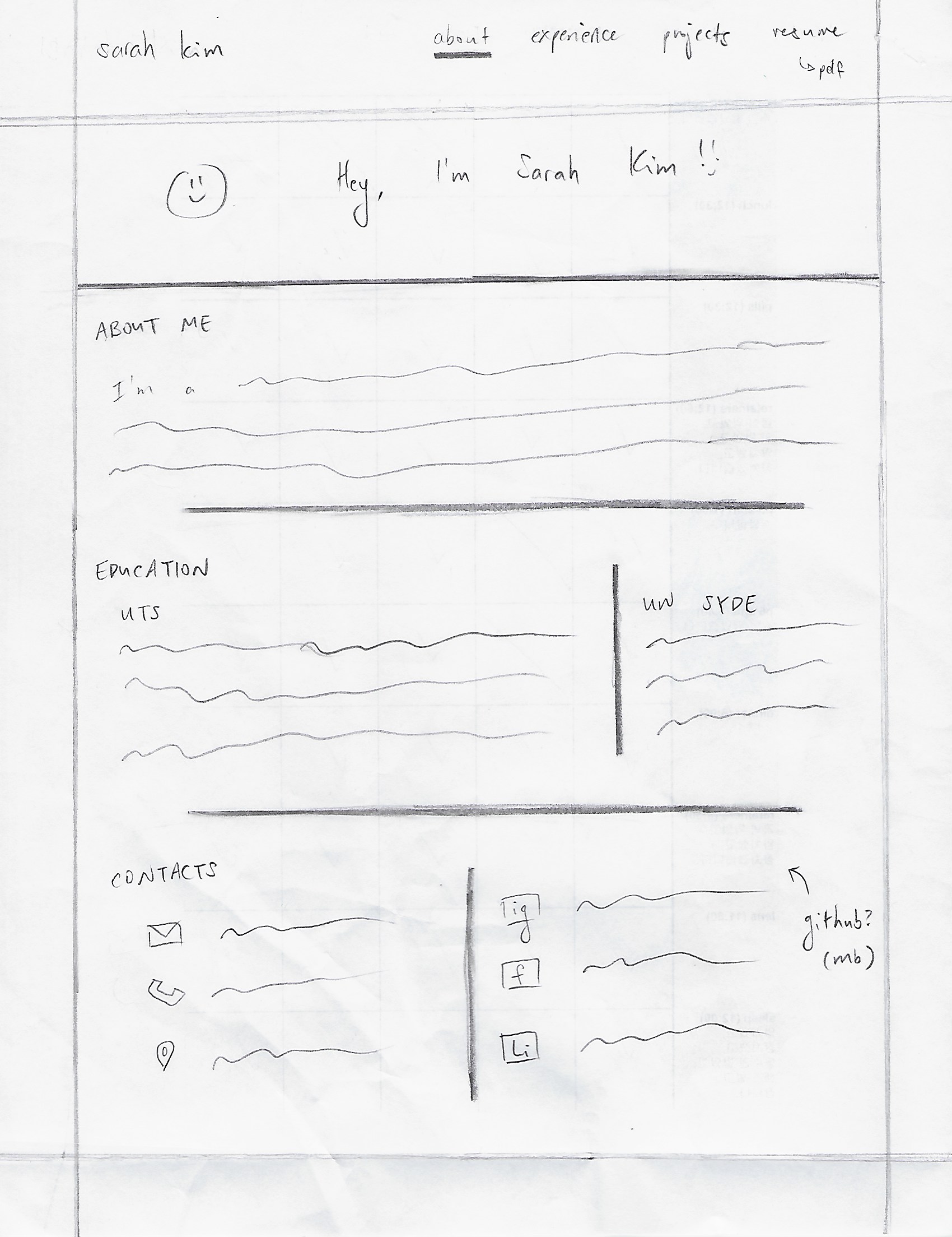 home page sketch